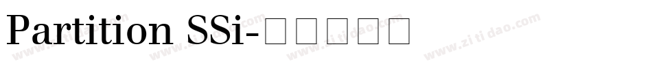 Partition SSi字体转换